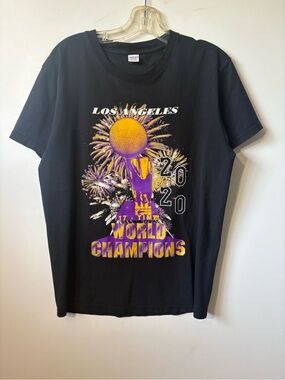 Undefeated Black Los Angeles World Champions 2020 Graphic Tee